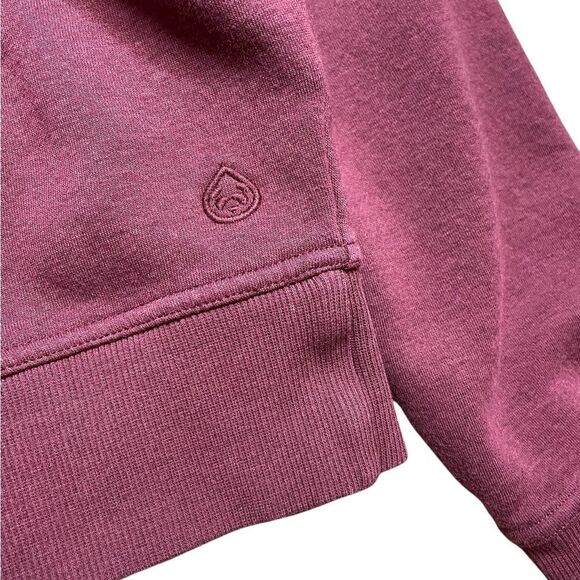 TASC Transcend Side Zip Fleece sweatshirt wineberry Size Large - Picture 7 of 12